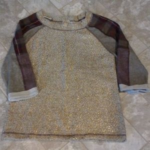 Gimmicks by BTE Gold and Beige Sweatshirt